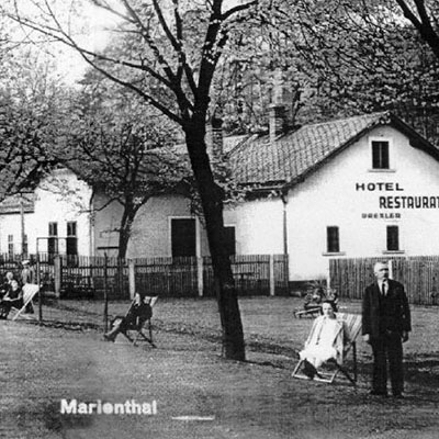 Restaurace V údolí na poč. 20. stol.